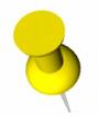 Yellow Push Pin